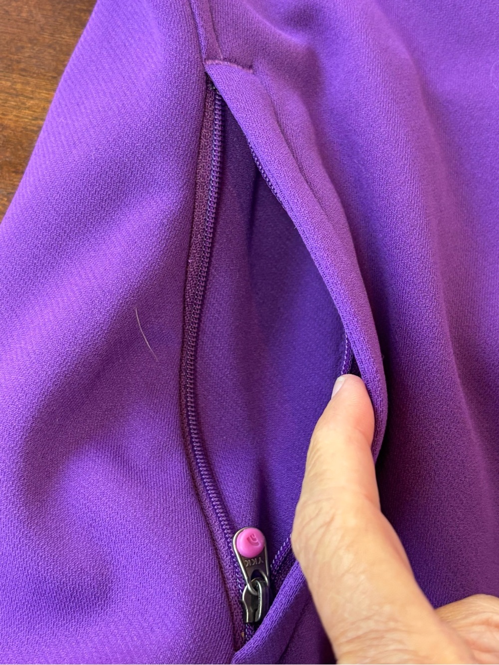 The North Face Purple Full Zip Performance Jacket Size Medium Fleece Lined - Picture 8 of 10